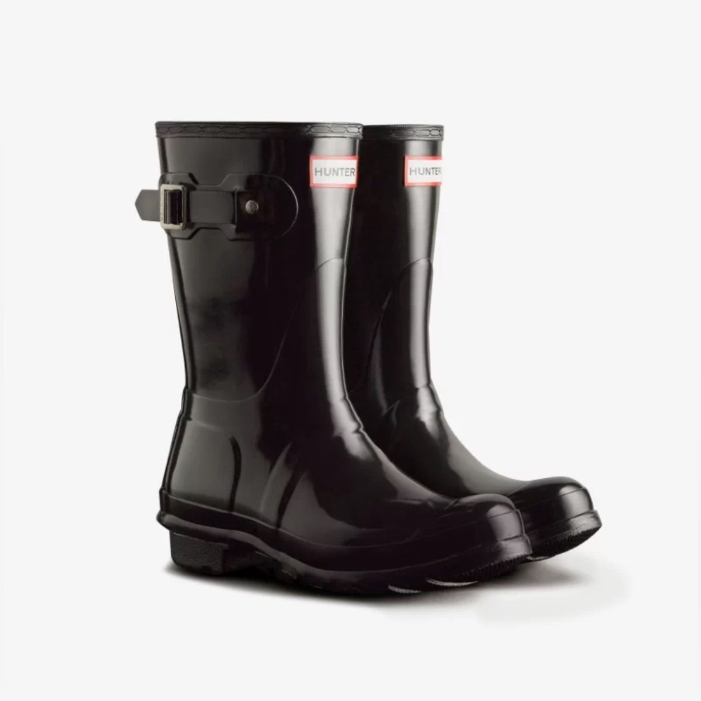 Black Glossy Hunter Boots